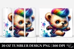 Revolted Baby Bear Running 20 Oz Tumbler Product Image 1