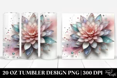 Shiny Dahlia, High-Quality 20 Oz Tumbler Product Image 1
