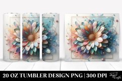 Glossy Gerbera Floral Clipart 20 Oz Tumbler Product Image 1