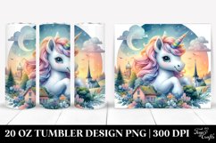 Pastel Baby Unicorn Swedish Countryside. 20 Oz Tumbler Product Image 1