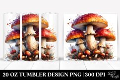 Autumn Gnome Watercolor Splash Tumbler Product Image 1