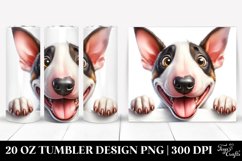 Funny Crazy Looking Bull Terrier | 20 Oz Tumbler Product Image 1