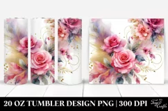 Vibrant Pink Roses | 20 oz Tumbler Product Image 1