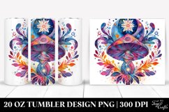 Magical Celestial Mushroom Clipart 20 Oz Tumbler Product Image 1