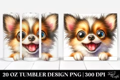 Funny Crazy Looking Chihuahua | 20 Oz Tumbler Product Image 1