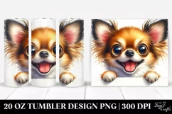 Funny Crazy Looking Chihuahua | 20 Oz Tumbler Product Image 1