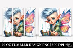 Cute Baby Fairy in Raincoat | 20 oz Tumbler Product Image 1