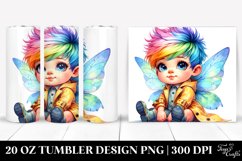 Cute Baby Fairy in Raincoat | 20 oz Tumbler Product Image 1