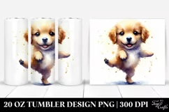 Expressive Dancing Golden Retriever | 20 oz Tumbler Product Image 1