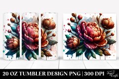 Peonies Abstract Art | 20 Oz Tumbler Product Image 1