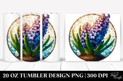Round Hyacinth Watercolor | 20 Oz Tumbler Product Image 1
