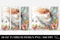 Fairy Tumbling with Spring Petals | 20 Oz Tumbler Product Image 1