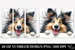 Crazy Collie Smiling | 20 Oz Tumbler Product Image 1