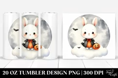 Creepy Baby Rabbit Halloween PNG Product Image 1