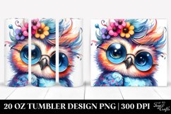Cute Baby Owl Model Pose | 20 oz Tumbler Product Image 1