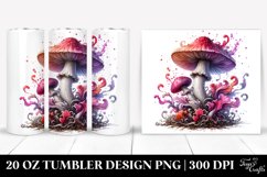 Detailed Glossy Mushroom Tumbler Product Image 1