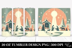 Simple Pastel Nativity Scene Clipart, Transparent 20 Oz Product Image 1
