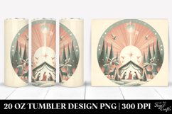 Simple Pastel Nativity Scene Clipart, Transparent 20 Oz Product Image 1