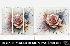 Wooden Stained Rose in Summer 20 Oz Tumbler Product Image 1