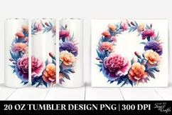 Vibrant Wreath Carnation | 20 oz Tumbler Product Image 1