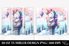 Cute Unicorn Sky Tower | 20 oz Tumbler Product Image 1
