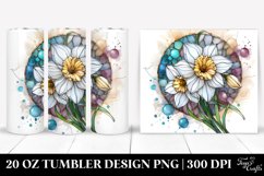 Golden Stained Narcissus | 20 Oz Tumbler Product Image 1