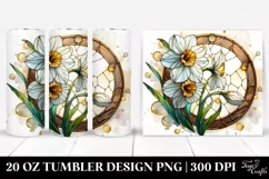 Golden Stained Narcissus | 20 Oz Tumbler Product Image 1