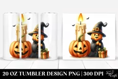 Candle in Watercolor 20 Oz Tumbler Product Image 1