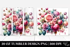 Rose with Pink Petals 20 Oz Tumbler Product Image 1