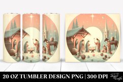 Pastel Nativity Scene Clipart, Transparent 20 Oz Tumbler Product Image 1