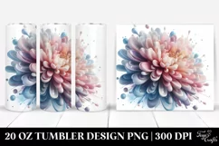 Glossy Chrysanthemum in Summer 20 Oz Tumbler Product Image 1