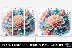 Glossy Chrysanthemum in Summer 20 Oz Tumbler Product Image 1