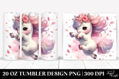 Unicorn Tumbler, 20 oz Skinny Tumbler Wrap Product Image 3