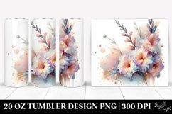 Golden Frame Gladiolus Tumbler Product Image 1