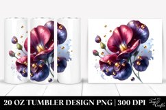 Detailed Sweet Pea Glossy | 20 Oz Tumbler Product Image 1