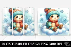 Retro Baby Turtle Winter | 20 oz Tumbler Product Image 1