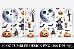 Halloween Moon Candle 20 Oz Tumbler Product Image 1