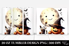 Halloween Moon Candle 20 Oz Tumbler Product Image 1