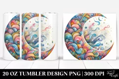 Colorful Vibrant Moon | 20 Oz Tumbler Product Image 1