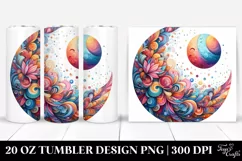 Colorful Vibrant Moon | 20 Oz Tumbler Product Image 1