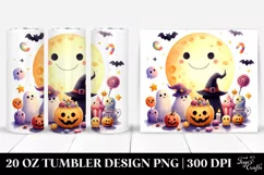 Halloween Moon Candle 20 Oz Tumbler Product Image 1