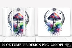 Vibrant Celestial Mushroom Clipart 20 Oz Tumbler Product Image 1
