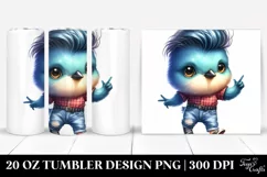 Expressive Baby Bird Dancing | 20 oz Tumbler Product Image 1