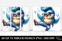 Expressive Baby Bird Dancing | 20 oz Tumbler Product Image 1