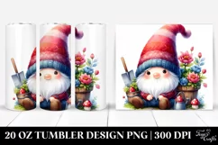 Colorful Watercolor Gnome | 20 oz Tumbler Product Image 1