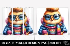 Expressive Baby Owl PNG Product Image 1