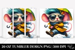 Expressive Baby Mouse Running | 20 oz Tumbler Product Image 1