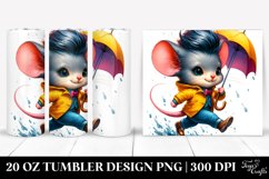 Expressive Baby Mouse Running | 20 oz Tumbler Product Image 1