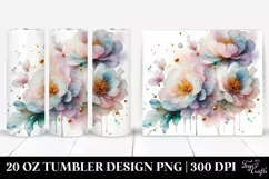 Glossy Peonies in Summer 20 Oz Tumbler Product Image 1