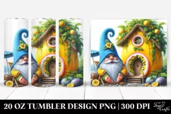 Fairy Tale Gnome Blue Hat|20 oz Tumbler Product Image 1